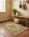 Geneva Terrace Collection Area Rug -  Yverdon Rectangle Green  lifestyle 58