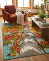 Seaside Blooms Collection Area Rug - Eden Rectangle Multi  lifestyle 18