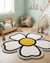 Whimsy Wonders Wool Collection Area Rug -  Arctic Round Ivory  lifestyle 19