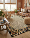 Savannah Sojourn Collection Area Rug -  Moremi Rectangle Cream  lifestyle 13