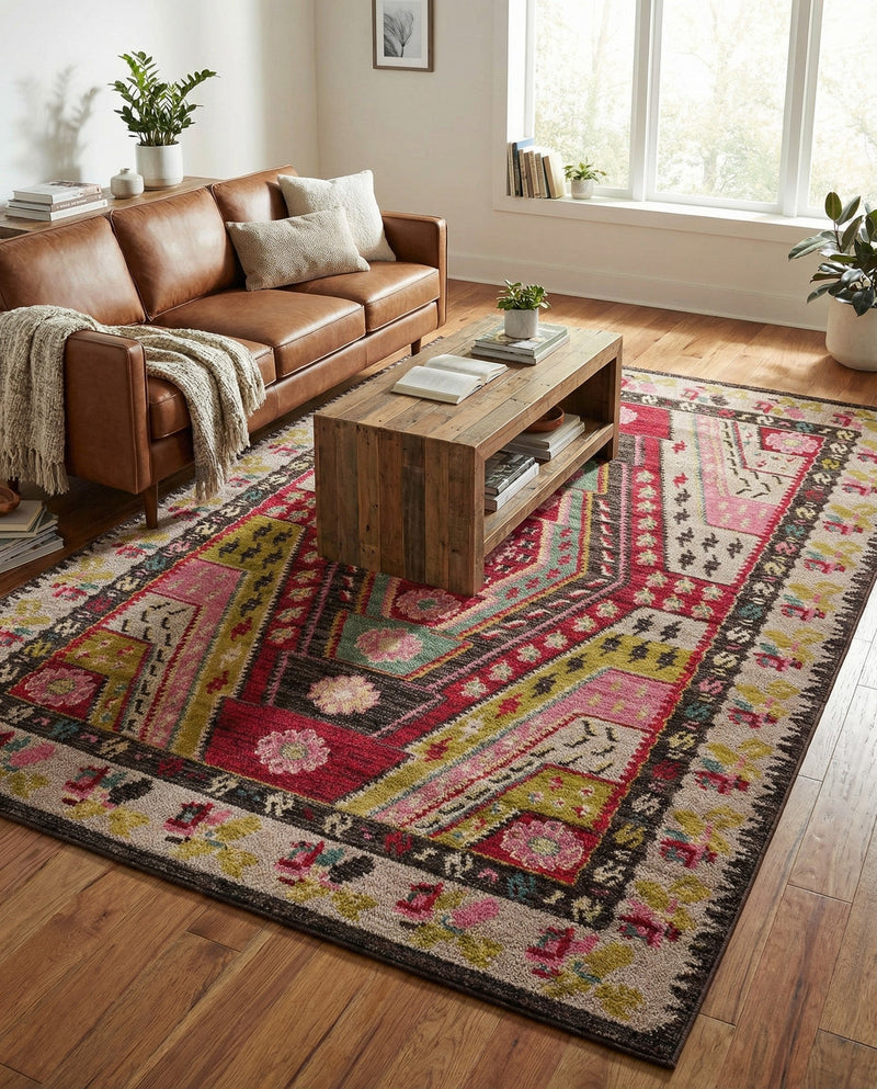 Sedona Vista Collection Area Rug -  Anasazi Rectangle Multi  lifestyle 22