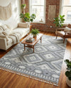 Sahara Chic Collection Area Rug -  Fez Rectangle Gray  lifestyle 27