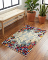 Chromatic Oasis Collection Area Rug -  Blush Rectangle Multi  lifestyle 35