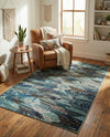 Sedona Vista Collection Area Rug -  Yucca Rectangle Blue  lifestyle 7