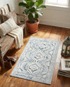 Savannah Elegance Collection Area Rug -  Tybee (Aqua Blue) Rectangle Aqua Blue  lifestyle 20