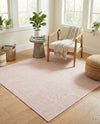 Seaside Serenity Collection Area Rug - Veranda (Whisper Pink) Square Whisper Pink  lifestyle 58