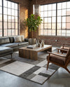 Autumn Meadow Collection Area Rug -  Sycamoreside (Gray) Rectangle Gray  lifestyle 16