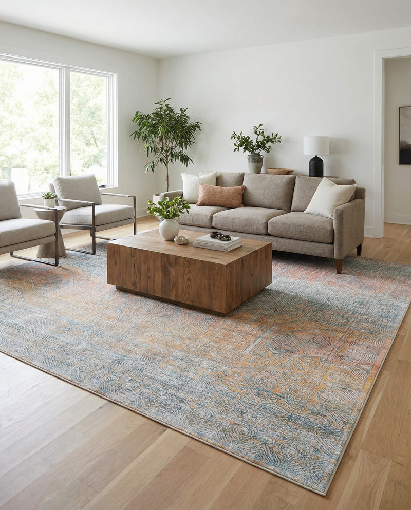 Coastal Haven Collection Area Rug -  Oceania Rectangle Multi  lifestyle 5
