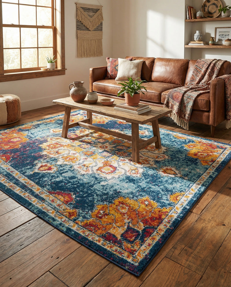 Beverly Grove Collection Area Rug - Melrose (Multi) Rectangle Multi  lifestyle 22