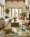 Seaside Blooms Collection Area Rug -  Ivy Rectangle Green  lifestyle 64