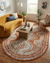 Savannah Elegance Collection Area Rug -  Tybee (Terracotta) Oval Terracotta  lifestyle 50