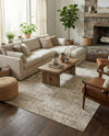 Sanctuary Retreat Collection Area Rug -  Refuge Rectangle Chocolate Brown  lifestyle 48