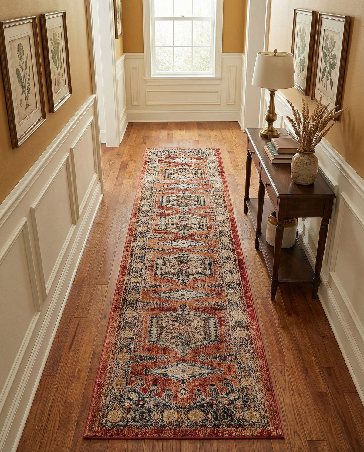 Eden Oasis Collection Area Rug -  Refuge (Terracotta) Runner Terracotta  lifestyle 69