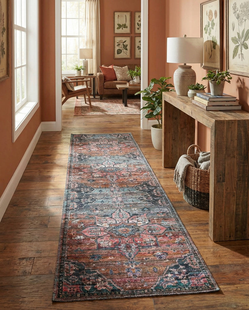 Vintage Memories Collection Area Rug -  Hindsight Runner Multi  lifestyle 39