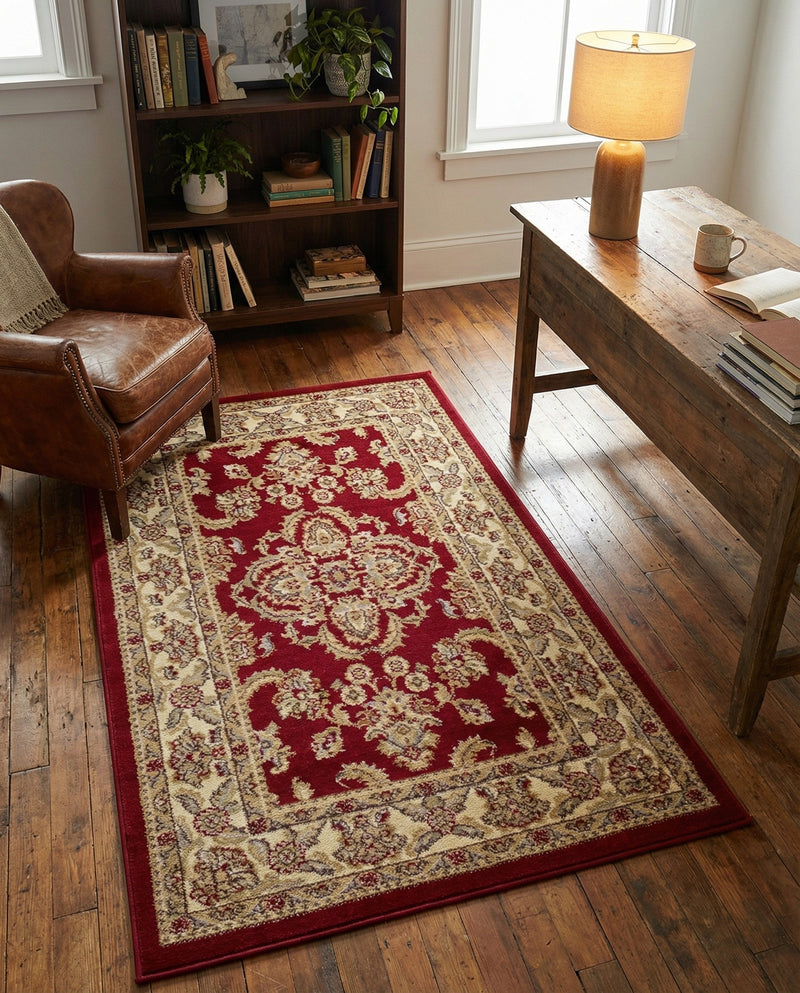 Jaipur Elegance Collection Area Rug -  Jantar Rectangle Red  lifestyle 4