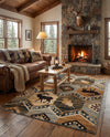 Frontier Trails Collection Area Rug -  Mesa Rectangle Blue  lifestyle 28