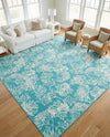 Seaside Haven Rugs Collection Area Rug -  Seaside Square Teal  lifestyle 46