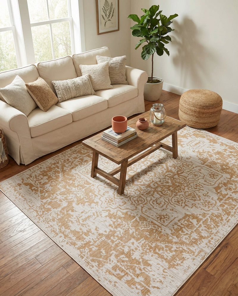 Urban Oasis Rugs Collection Area Rug -  Penthouse (Beige) Rectangle Beige  lifestyle 7