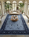 Horizon Collection Area Rug -  Apex (Blue) Rectangle Blue  lifestyle 26