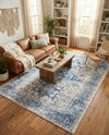 Laguna Sands Collection Area Rug -  Venice Rectangle Royal Blue  lifestyle 26