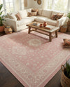 Tribal Terrace Treasures Collection Area Rug -  Incan Isle (Pink) Square Pink  lifestyle 58
