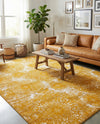 Riviera Elegance Collection Area Rug -  Monaco (Yellow) Rectangle Yellow  lifestyle 14