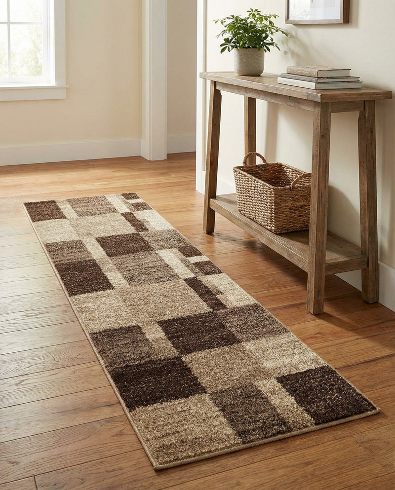 Autumn Meadow Collection Area Rug -  Sycamoreside (Light Brown) Runner Light Brown  lifestyle 63
