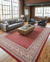 Soho Elegance Collection Area Rug -  Mercer (Red) Rectangle Red  lifestyle 13