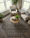 Savannah Pergola Collection Area Rug -  Pergola (Charcoal Gray) Octagon Charcoal Gray  lifestyle 88