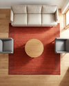 Studio Haven Collection Area Rug -  Conservatory (Terracotta) Square Terracotta  lifestyle 54