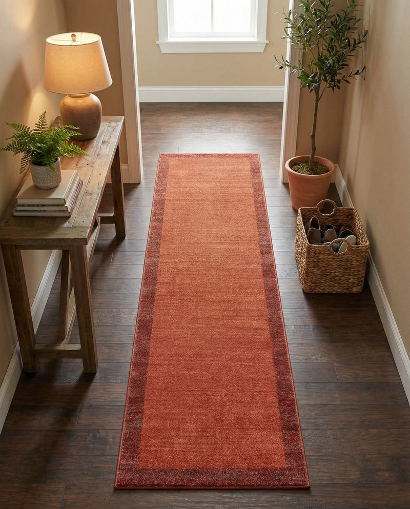 Studio Haven Collection Area Rug -  Conservatory (Terracotta) Runner Terracotta  lifestyle 46