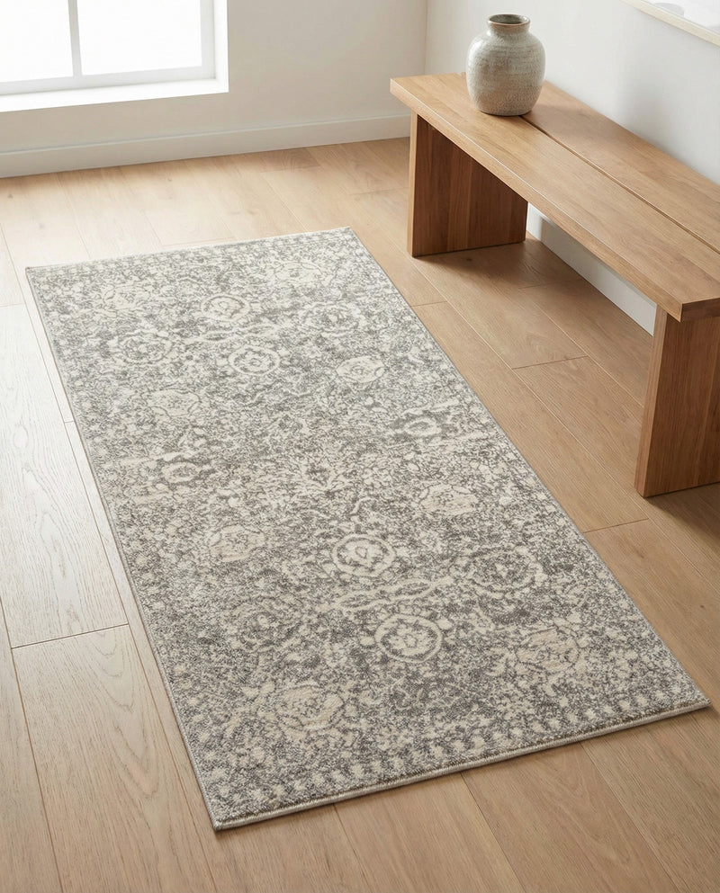 Seville Stripes Collection Area Rug -  Cordoba (Gray) Rectangle Gray  lifestyle 28