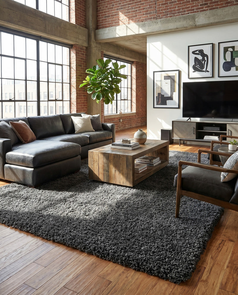 Alpine Plush Collection Area Rug -  Cortina (Peppercorn) Rectangle Peppercorn  lifestyle 25