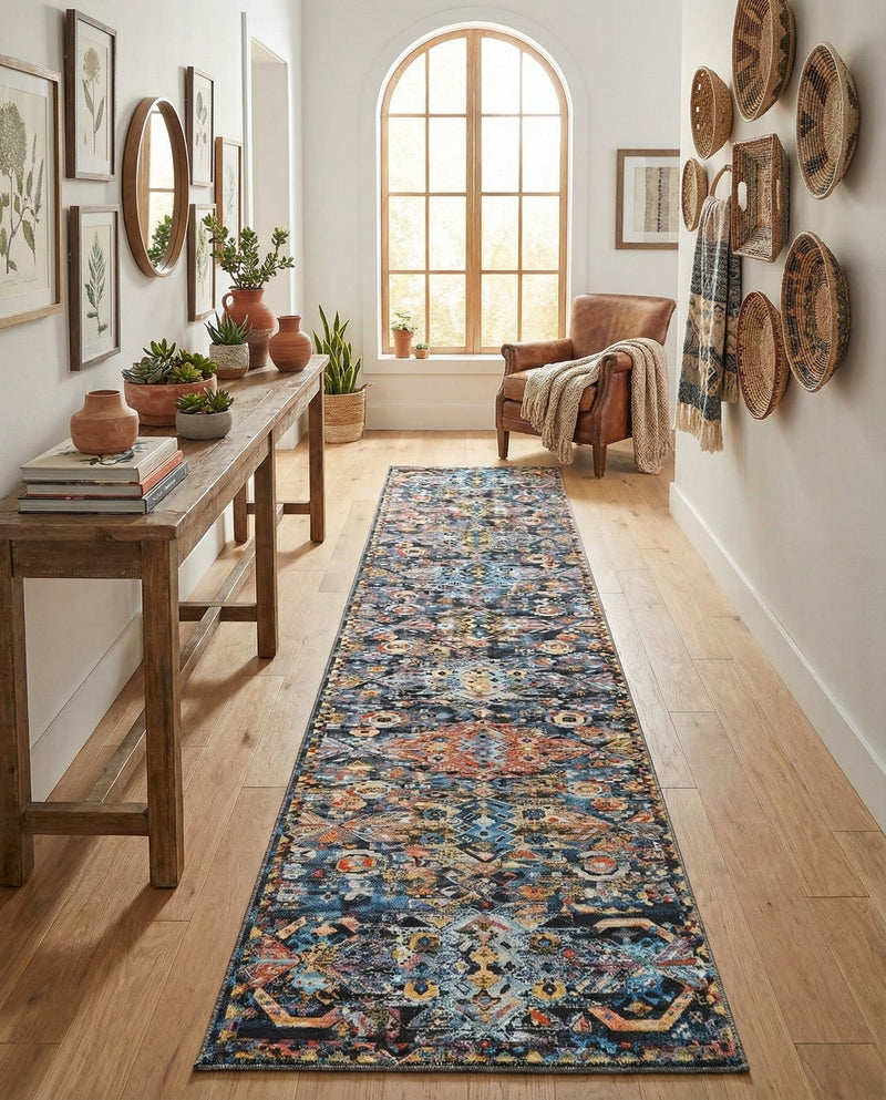 Heritage Elegance Collection Area Rug -  Potala Runner Multi  lifestyle 76