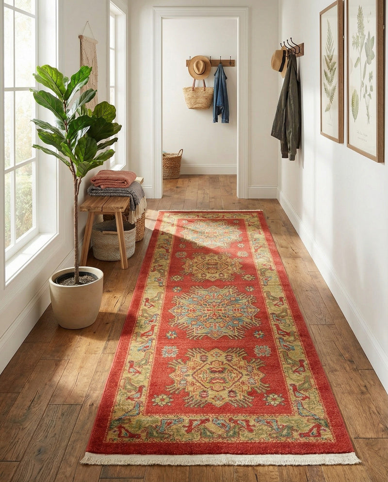 Persian Elegance Collection Area Rug - Isfahan Runner Red  lifestyle 21