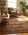 Ottoman Elegance Collection Area Rug - Sultan Rectangle Brown  lifestyle 49