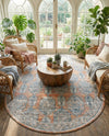 Seville Stripes Collection Area Rug -  Granada (Brick Red) Oval Brick Red  lifestyle 77