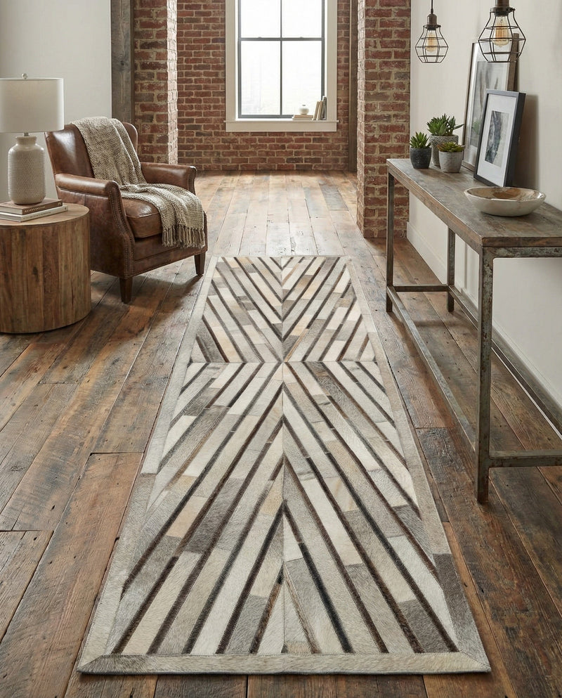 Savannah Hideaway Collection Area Rug - Serengeti Runner Gray Ivory  lifestyle 49