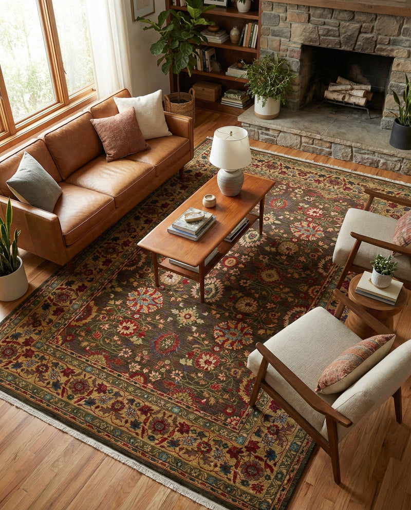 Chelsea Elegance Collection Area Rug -  Osterley Rectangle Light Brown  lifestyle 52