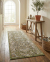 Savannah Soiree Collection Area Rug -  Everglade (Green) Runner Green  lifestyle 60