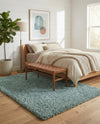 Plush Oasis Collection Area Rug - Serenity (Light Slate Blue) Rectangle Light Slate Blue  lifestyle 25