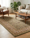Jaipur Elegance Collection Area Rug -  Nahargarh (Green) Rectangle Green  lifestyle 27