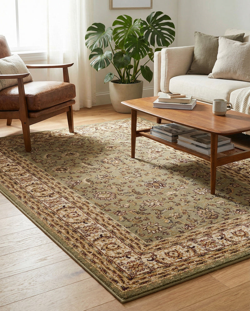 Jaipur Elegance Collection Area Rug -  Nahargarh (Green) Rectangle Green  lifestyle 27