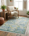 Caribbean Breeze Collection Area Rug -  Lucia Rectangle Light Blue  lifestyle 11