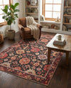 Heritage Elegance Collection Area Rug -  Himeji Rectangle Black  lifestyle 10