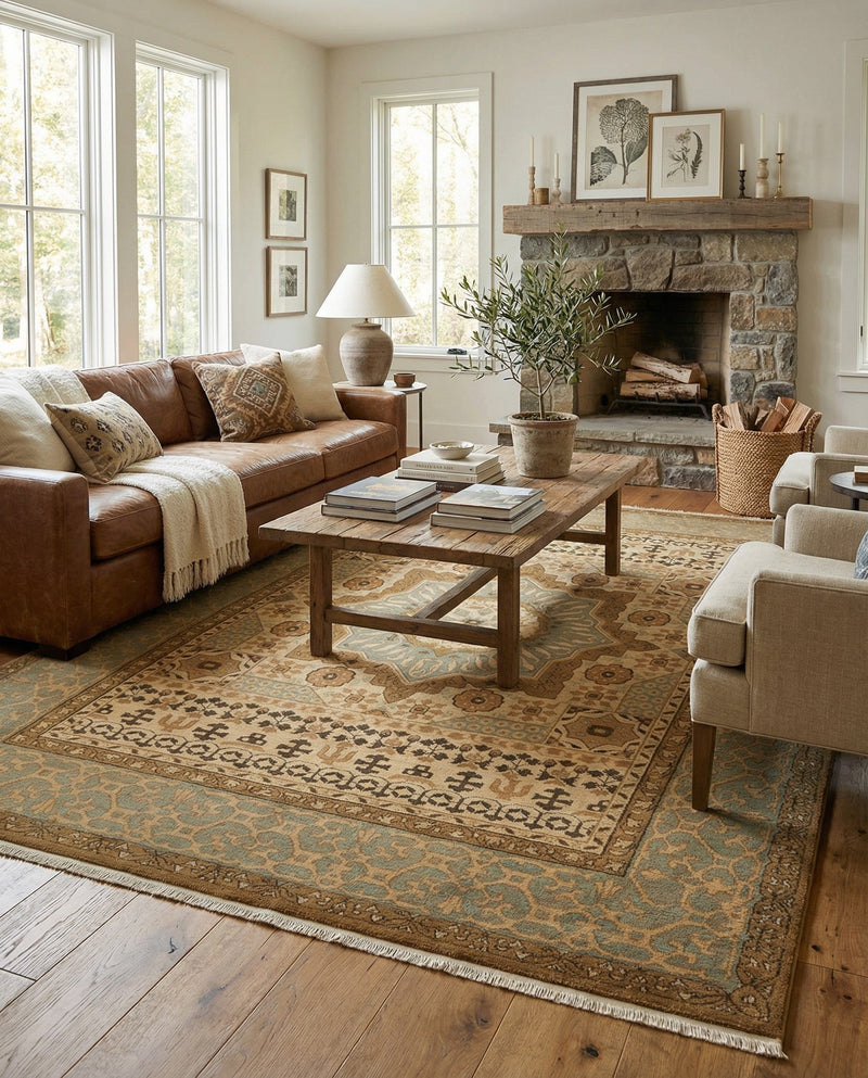 Ottoman Elegance Collection Area Rug -  Cappadocia Rectangle Cream  lifestyle 76