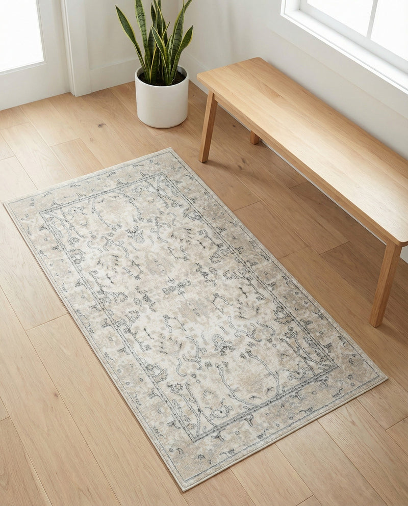 Cascade Range Collection Area Rug -  Shasta (Ivory) Rectangle Ivory  lifestyle 32