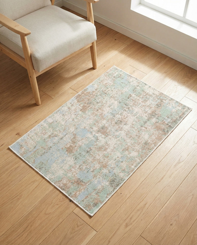 Lagoon Oasis Collection Area Rug -  Seagrass Rectangle Teal  lifestyle 34