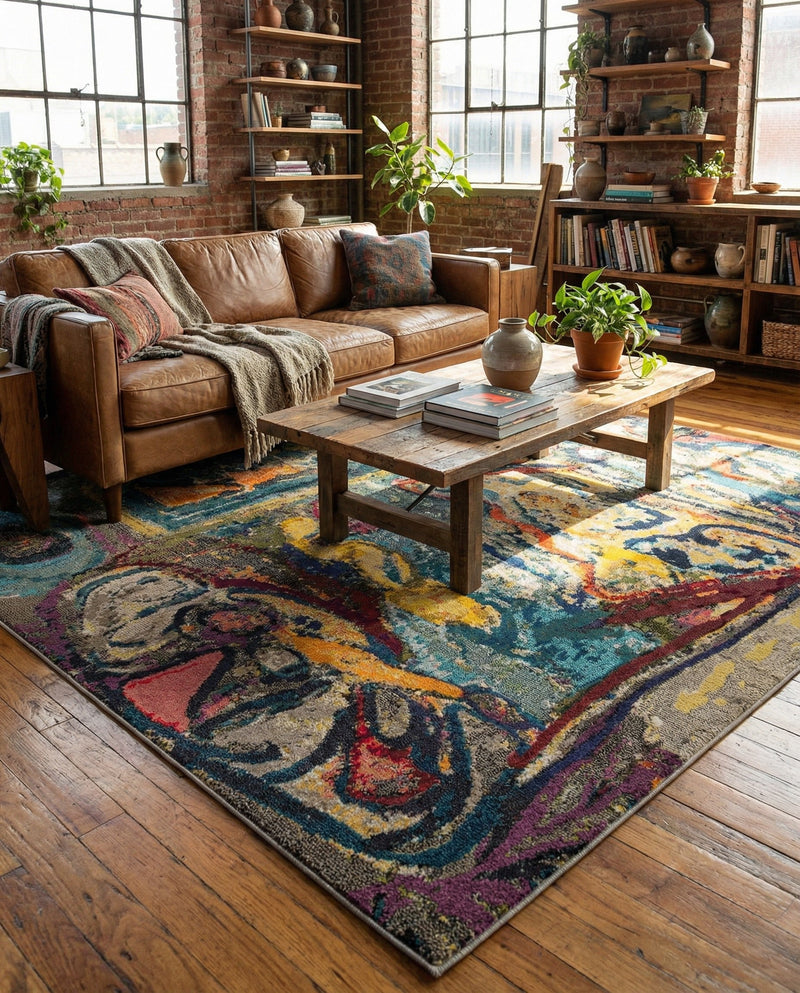 Autumnal Tapestry Collection Area Rug - Harvestville Rectangle Multi  lifestyle 24