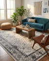 Horizon Collection Area Rug -  Sierra Rectangle Ivory and Gray  lifestyle 23